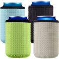 thumbnail image 1 of 4 Pack 12oz Slim Can Cooler Sleeves — 4mm Neoprene Insulated Can Covers, Non-Slip Grip, Stretch Fit for Standard Beer, Soda & Seltzer Cans, 1 of 6