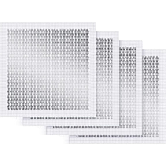 4-Pack 12x12 Inch Drywall Repair Patch Kit, Self-Adhesive Mesh with Aluminum Panels, Heavy-Duty Wall and Ceiling Hole Patch for Large Repairs