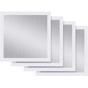 4-Pack 12x12 Inch Drywall Repair Patch Kit, Self-Adhesive Mesh with Aluminum Panels, Heavy-Duty Wall and Ceiling Hole Patch for Large Repairs