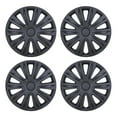 thumbnail image 1 of (4 Pack)13 inch Universal Wheel Rim Cover Hubcaps Snap on Car Truck Fit R13 Tire-Black Matte, 1 of 9
