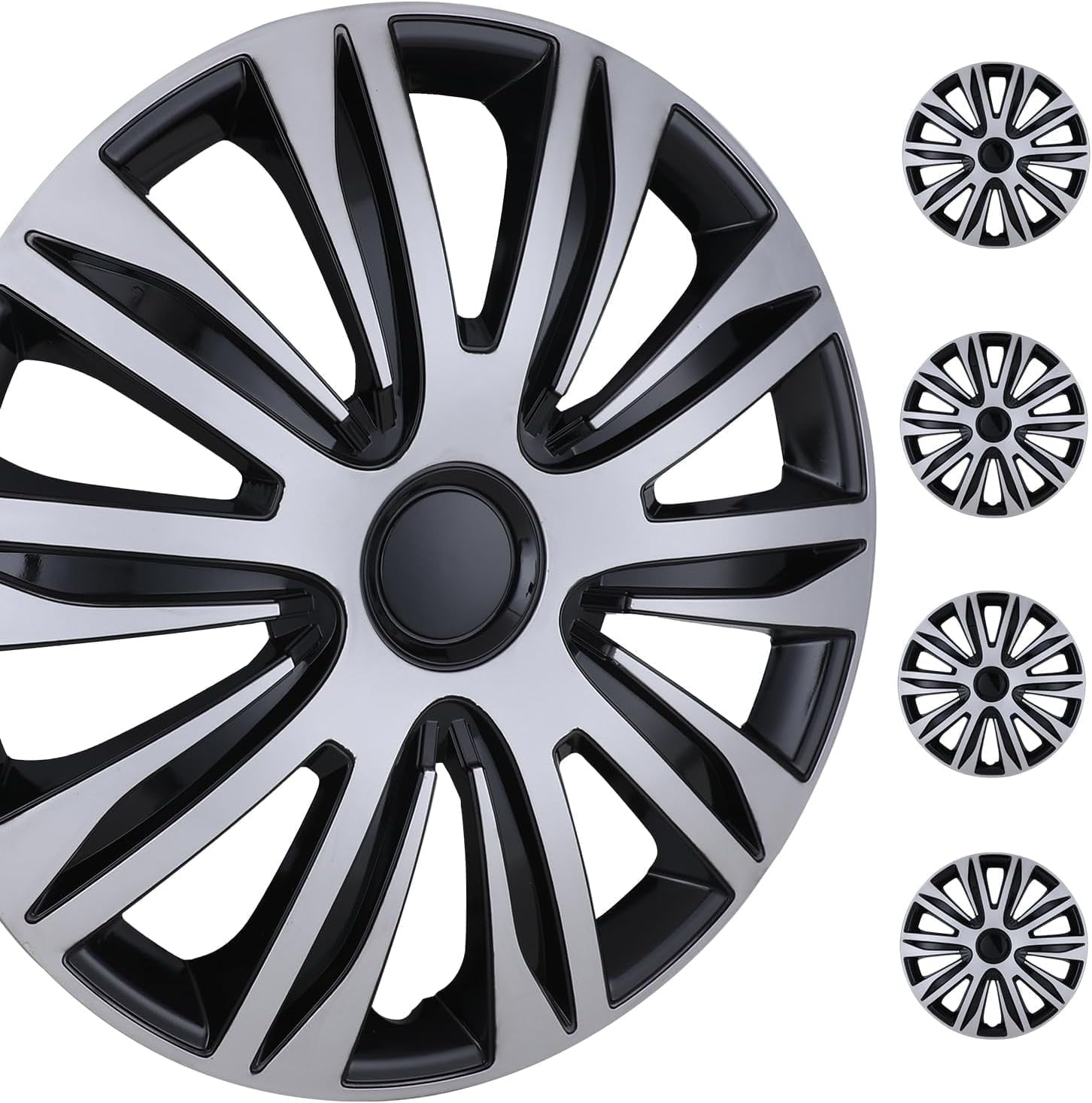 (4 Pack)13 Inch Universal Wheel Rim Cover Hubcaps Snap On Car Truck Fit ...