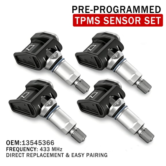 4-Pack 13545366 Trailer TPMS Sensor 199 PSI for GM Trucks
