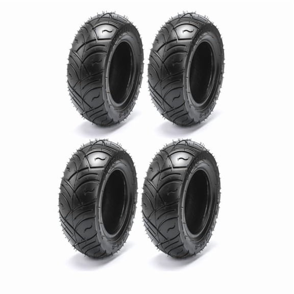 4 Pack 13x5.00-6 Smooth 4 Ply Tires Tubeless, 13x5x6 Lawn Mower Tires, 13x500-6 Go Kart Tires for Zero Turn Mowers Razor Dirt Quad ATV Snow Blower Wagons Hand Truck Mini Bike Scooter