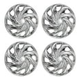 thumbnail image 1 of (4 Pack)14 inch Universal Wheel Rim Cover Hubcaps Snap on Car Truck Fit R14 Tire-Chrome, 1 of 9