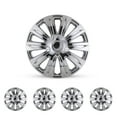 thumbnail image 1 of (4 Pack)14 inch Universal Wheel Rim Cover Hubcaps Snap on Car Truck Fit R14 Tire-Chrome, 1 of 8