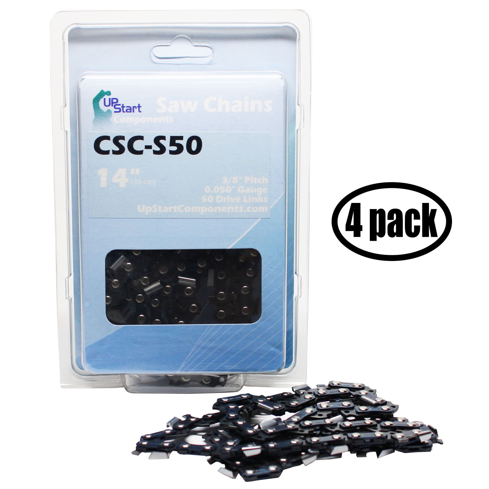 4-Pack 14" Semi Chisel Saw Chain for Remington 500 Chainsaws - (14 inch ...