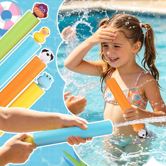4-Pack 14" Water Blaster Set - Super Water Soaker Blaster Liquidator Water Blaster Pool Toy, Bulk Summer Outdoor Swimming Pool, Backyard, Beach Water Game Fighting Play Toys