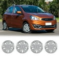thumbnail image 1 of 4 Pack 14 inch Steel Wheel Hubcaps for 2014-2025 Mitsubishi Mirage,Compatible With Steel Wheels,Snap-on Installation,Lacquer, 1 of 8