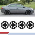 thumbnail image 1 of (4 Pack)15" Black Hubcaps Wheel Rims Cover for 2009-2019 TOYOTA COROLLA Compatible with Steel Wheels Snap on Installation, 1 of 7