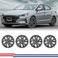 thumbnail image 1 of (4 Pack)15" Hubcaps Wheel Rims Cover for 2017-2020 Hyundai Elantra Sedan Compatible With Steel Wheels Bolt On Installation(15-Inch,BLACK MATTE), 1 of 7