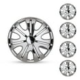 thumbnail image 1 of (4 Pack)15 inch Universal Wheel Rim Cover Hubcaps Snap on Car Truck Fit R15 Tire-Chrome, 1 of 9