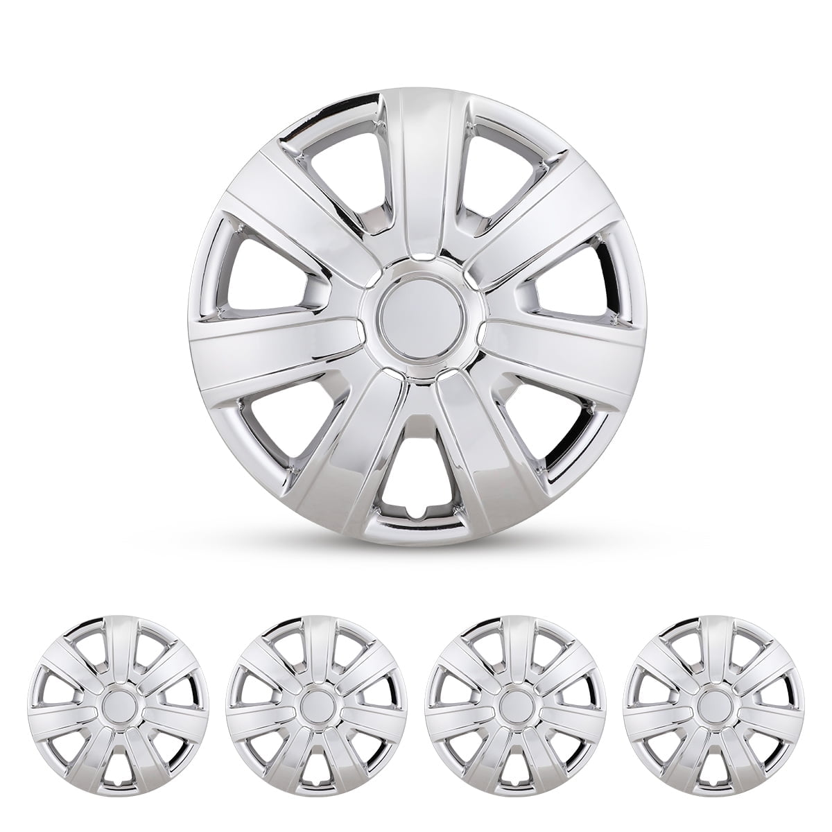 (4 Pack)15 inch Universal Wheel Rim Cover Hubcaps Snap on Car Truck Fit ...