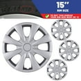 thumbnail image 1 of (4 Pack)15" Set of 4 Hubcaps Wheel Rims Cover for 2009-2019 Toyota Corolla Compatible with Steel Wheels Snap on Installation(15-inch,Lacquer), 1 of 11