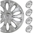 thumbnail image 1 of (4 Pack)15 inch Universal Wheel Rim Cover Hubcaps Snap on Car Truck Fit R15 Tire-Chrome, 1 of 11