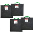 thumbnail image 1 of 4 Pack 15"x15"x1.5" Thick Outrigger Pad for RV with Ergonomic Handle - High Density Black Stabilizing Jack Landing Pad for Crane, Wrecker, Tow Truck, RVs, 1 of 8