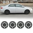 thumbnail image 1 of 4 Pack 16" Hubcap Wheel Cover for 2009-2013 Toyota Corolla,Wheel Rim Cover with Decorative Screws,Compatible with Steel Wheels,Snap on Hub Caps Replacement,ABS&PC Material,Black Matte, 1 of 8