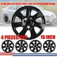 thumbnail image 1 of (4 Pack)16" Hubcaps Wheel Rims Cover for 2007-2011 Toyota Camry /2007-2011 Toyota Camry Hybrid Compatible with Steel Wheels Snap on Installation(16-inch,Black Lacquer), 1 of 8