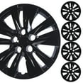 thumbnail image 1 of (4 Pack)16" Hubcaps Wheel Rims Cover for 2020-2025 Nissan Sentra Compatible with Steel Wheels Snap on Installation ABS+PC Material(16-inch,Black Lacquer), 1 of 13