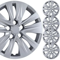 (4 Pack)16" Hubcaps Wheel Rims Cover for 2020-2025 Nissan Sentra Compatible with Steel Wheels Snap on Installation ABS PC Material(16-inch,Lacquer)