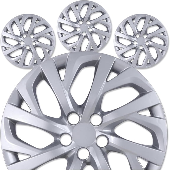 (4 Pack) 16 Inch Hubcaps Wheel Rims Cover for Toyota Corolla 2009-2026 and 23-26 Hybrid Snap-On Installation Lacquer