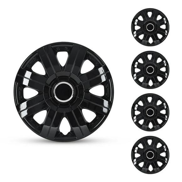 Black Hubcaps 16 Inch
