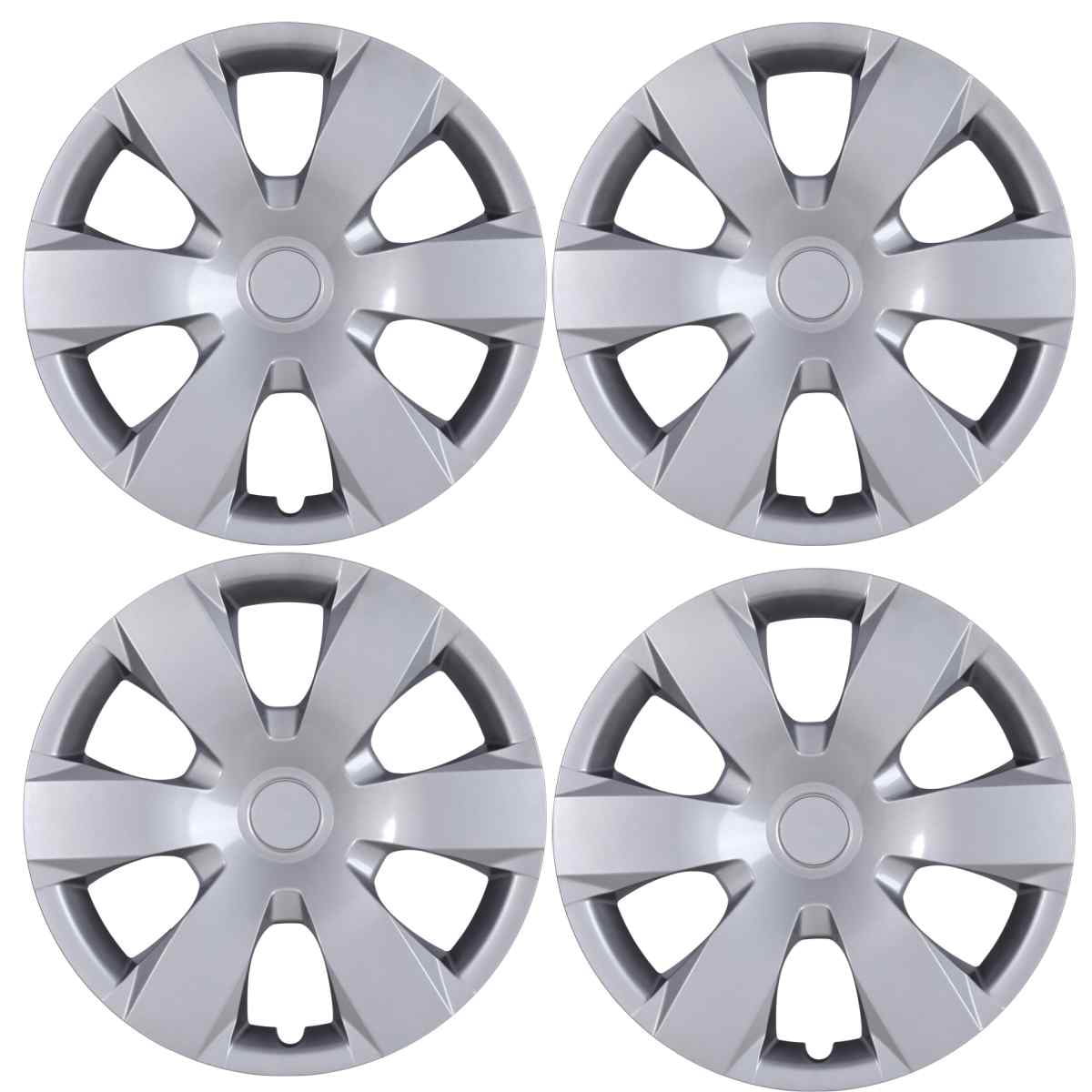 (4 Pack)16" Set of 4 Hubcaps Wheel Rims Cover for 2007-2011 Toyota Camry /2007-2011 Toyota Camry Hybrid Compatible with Steel Wheels Snap on Installation(16-inch,Lacquer)