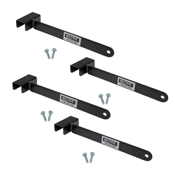 4 Pack 16" Truck Bed Divider Bar - 5mm Thick Cargo Load Lock Stabilizer Bar - Black Powder Coating Carbon Steel - Fits 40" - 70" Cargo Bar Adjustable