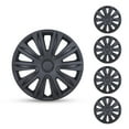 thumbnail image 1 of (4 Pack)16" Universal Wheel Rim Cover Hubcaps Snap on Car Truck SUV Fit R16 Tire-Black Matte, 1 of 7