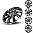 thumbnail image 1 of 4-Pack 16 inch Wheel Rim Cover Hubcaps,Special Design Fashion Shape Replacement Hubcaps,Car Truck SUV Wheel Hub Accessories(Silver Lacquer & Black Lacquer), 1 of 7