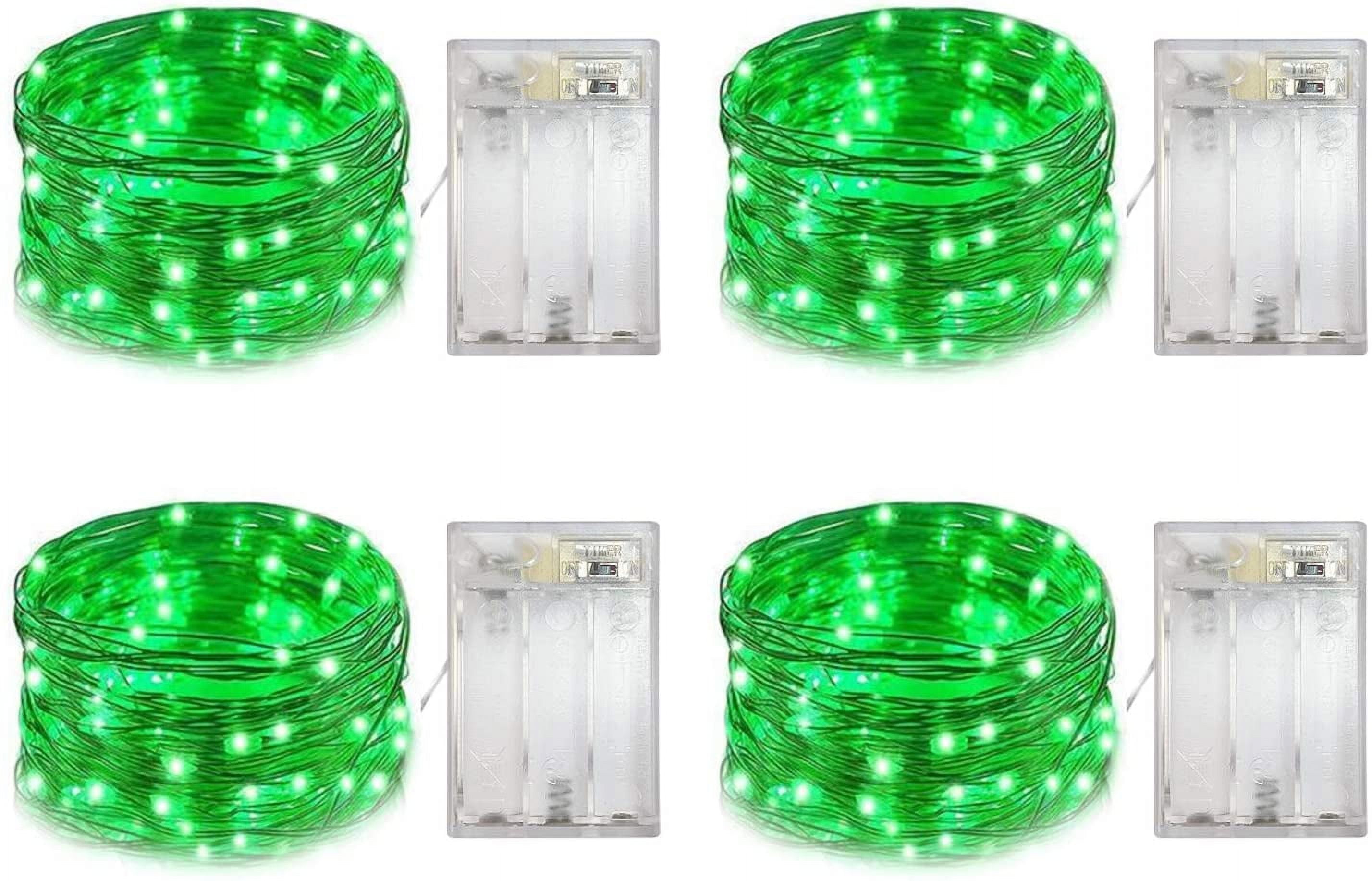 4 Pack 16ft 50 LED Battery Operated Fairy Light LED Copper Wire Lights