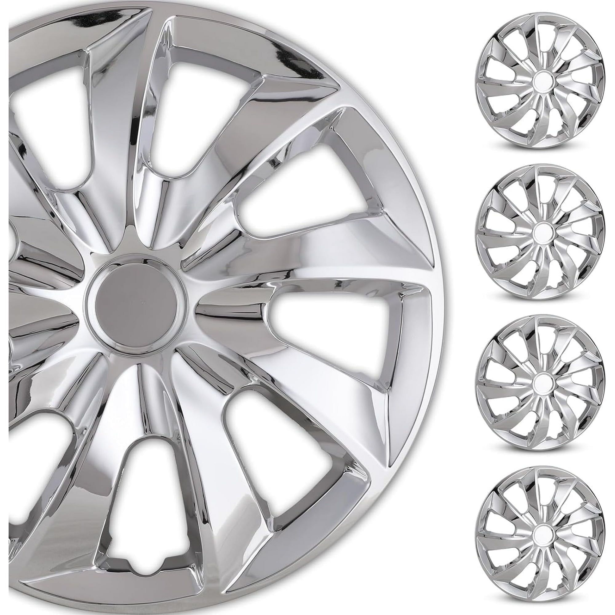 (4 Pack)17 Inch Universal Wheel Rim Cover Hubcaps Snap On Car Truck Fit ...