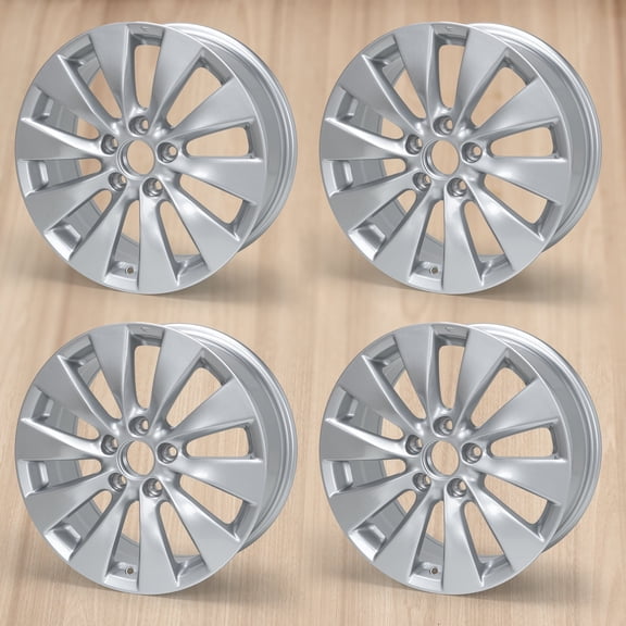 4-Pack 17" Replacement Wheel Rim Silver Alloy Rim for Honda Accord 2013-2015 64047