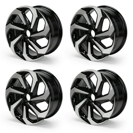 4-Pack 17" Replacement Wheel Rim for 2016-17 Honda Accord, 17x7.5-inch 5-Lug 64080 Alloy Rim ET55