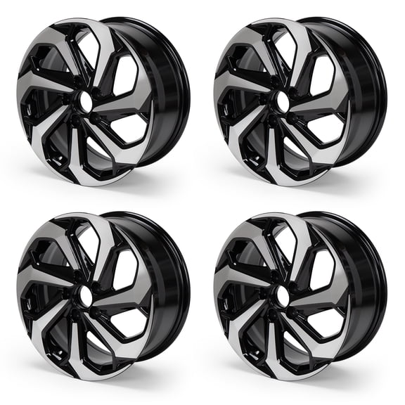 4-Pack 17" Replacement Wheel Rim for 2016-17 Honda Accord, 17x7.5-inch 5-Lug 64080 Alloy Rim ET55