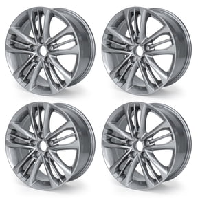 4-Pack 17" Wheel Rim 17x7-inch 5-Lug Machined Grey, for 2015-17 Toyota Camry Replacement Alloy Rim 75171