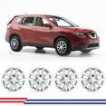 thumbnail image 1 of 4 Pack 17" Hubcaps Wheel Rims Cover Fit for 2014-2020 Nissan Rogue,Compatible With Steel Wheels,Snap-on Car Truck SUV Hub Cap,ABS+PC Material,Chrome, 1 of 8