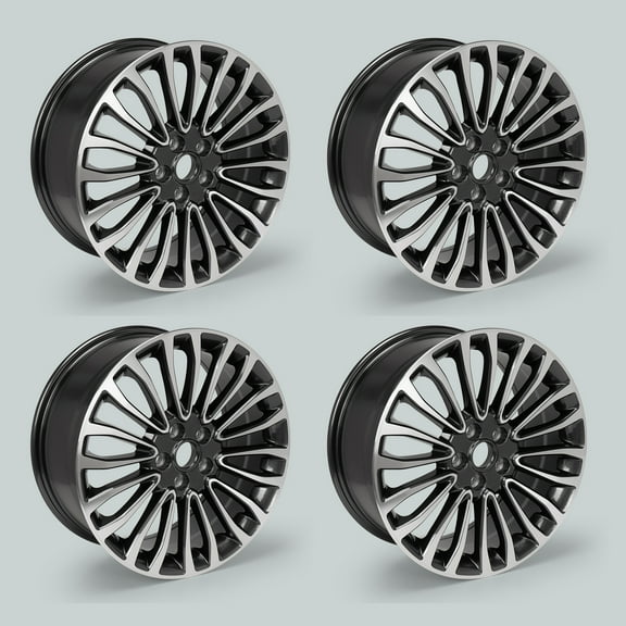 4-Pack 18 Inch Rim Replacement 18" X 8" Charcoal Alloy Wheel Rims for 2017 2018 Ford Fusion