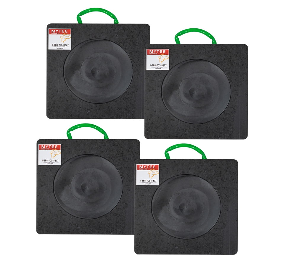 4 Pack 18"x18"x2" Heavy Duty Outrigger Pad for RV with Recessed Radius