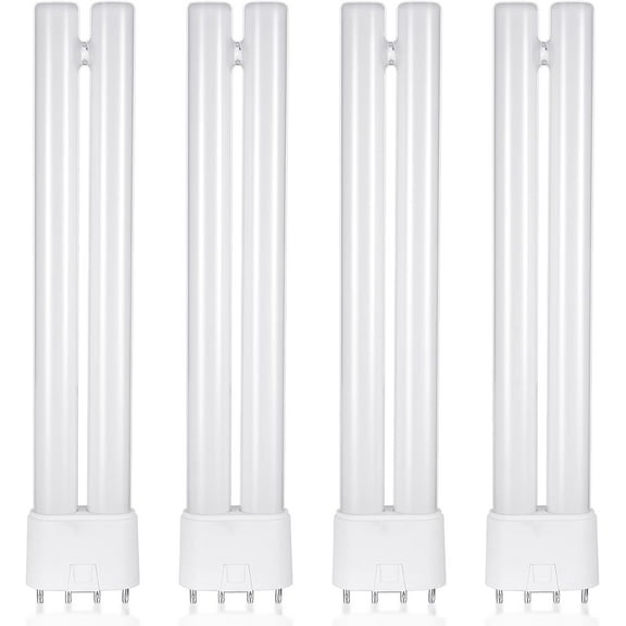 4 Pack 18W Bug Zapper Replacement Bulb, H Shaped Twin Tube Bulbs with 4 Pin Base 18W Bug Zapper Lamp for Indoor Outdoor, 8.6 Inch