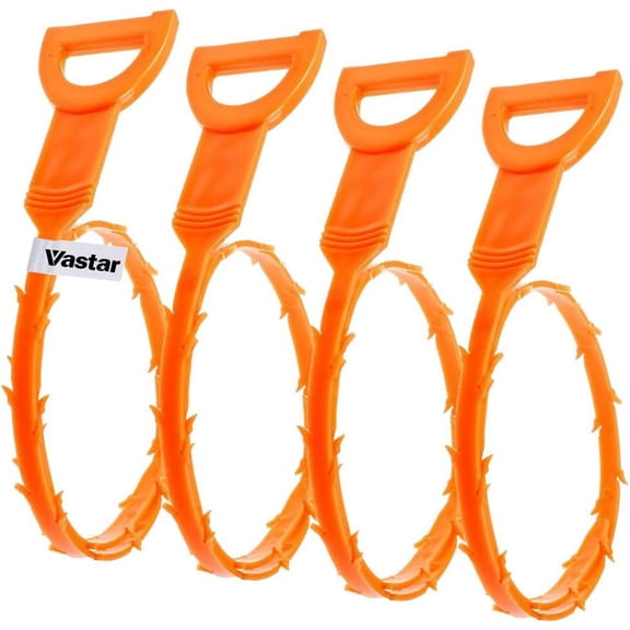 4 Pack 19.6 Inch Drain Snake Hair Drain Clog Remover Cleaning Tool (4 Pack 19.6 Inch)