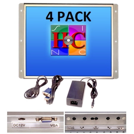 4 Pack, 19 Inch Arcade Game LED Monitor, Jamma monitor MAME and Cocktail game cabinets