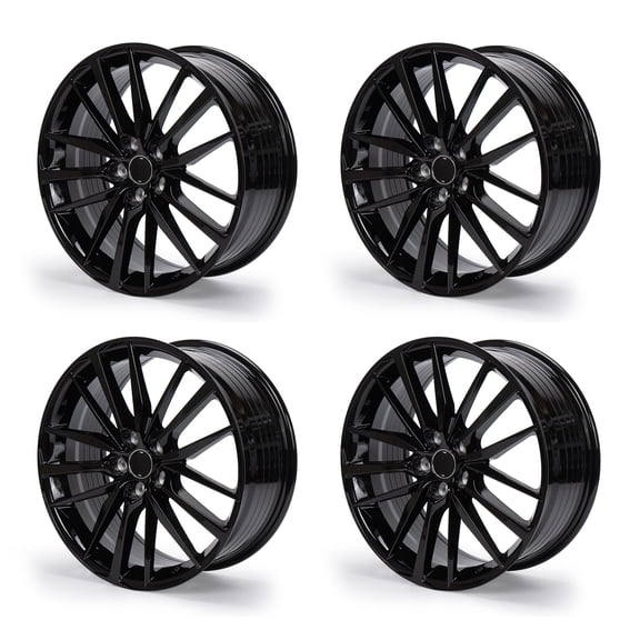 4-Pack 19x8-inch 19 Inch Wheel Rim for Toyota Camry XSE 2021-24, Aluminum Alloy Black Replacement Rim ET50