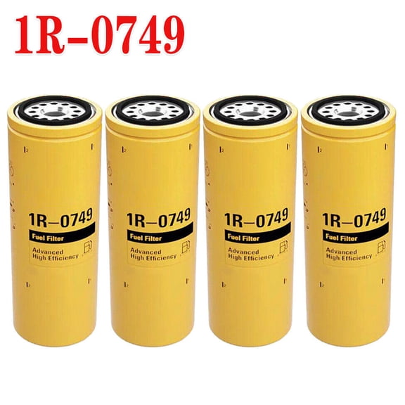 4 Pack 1R-0749 Fuel Filter Fits For CATERPILLAR /CAT 1R0749 Replacement Filter