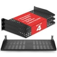 thumbnail image 1 of 4-Pack 1U Server Rack Shelf - Universal Device Server Rack Mounting Tray, 1 of 7
