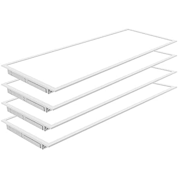 4 Pack, 1x4 FT LED Ceiling Panel, 40W, 5000K, 4400 Lumens, 120-277V, 0-10V Dimmable, Flat Backlit Fixture, Flush or Drop Ceiling Light, Dust Proof IP Rated, ETL Listed$$Tools & Hardware Other