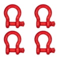thumbnail image 1 of (4 Pack )2" Anchor Shackle Forged Carbon Steel w/ Alloy Screw Pin Load Limit # 35 Tons (70,000 lbs) | Double Rust Protection Heavy Duty D Ring Shackle for Towing, Rigging & Vehicle Recovery, 1 of 9