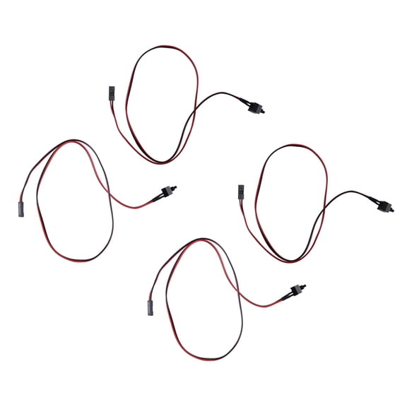 4 Pack 2 Pin SW PC Power Cable On/ Push Button ATX Computer Switch Wire 45cm