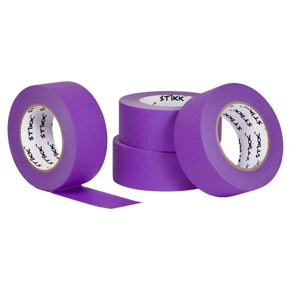 4 Pack 2" inch x 60yd STIKK Purple Painters Tape 14 Day Easy Removal Trim Edge