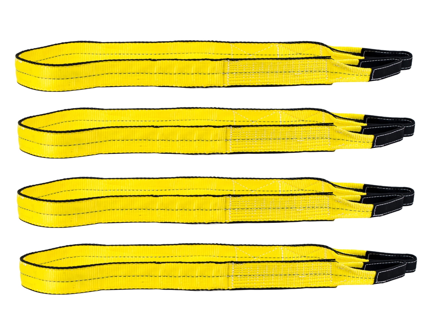 4" Wide 2-Ply Nylon Eye & Eye Web Sling w/ Type 3 - Flat Eyes - Made in 4" Wide 2-Ply Nylon Eye & Eye Web Sling w/ Type 3 - Flat Eyes - Made in