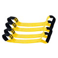 thumbnail image 1 of 4 Pack 2" x 16" Dog Bone Short Strap for 8-Point Tie Down System RollBack, 1 of 9